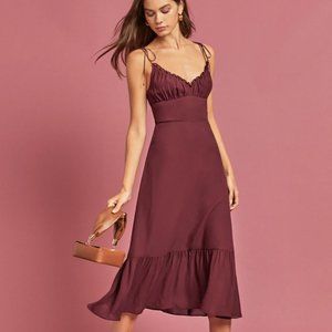 Reformation Embry Dress Plum Size 2 NWT